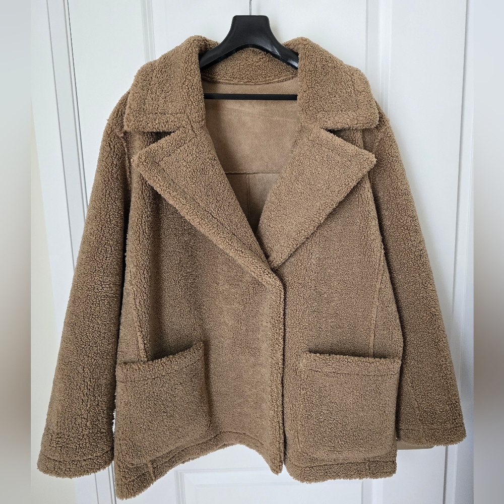 Teddy Oversize Coat, Reversible